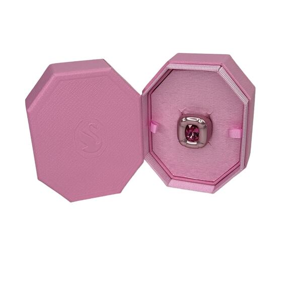 Swarovski Dulcis cocktail ring Cushion cut, Pink 60/9 USA - Picture 7 of 9